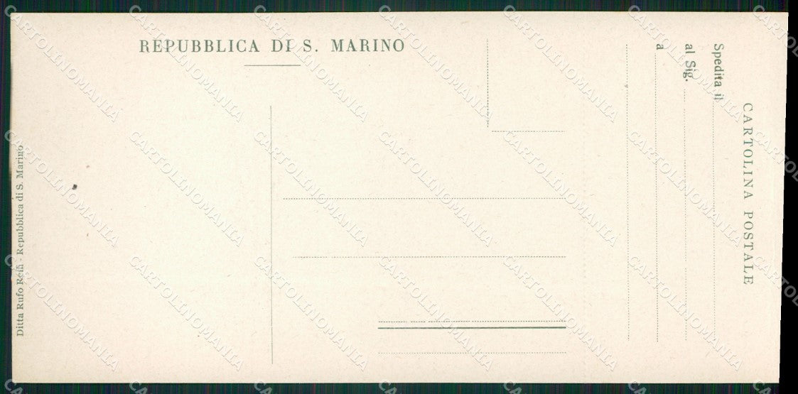 San Marino mini cartolina e cartolina MQ5736 – retro