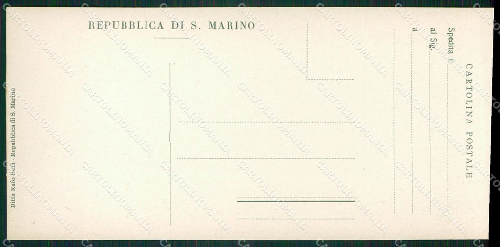 San Marino mini cartolina e cartolina MQ5737 – retro