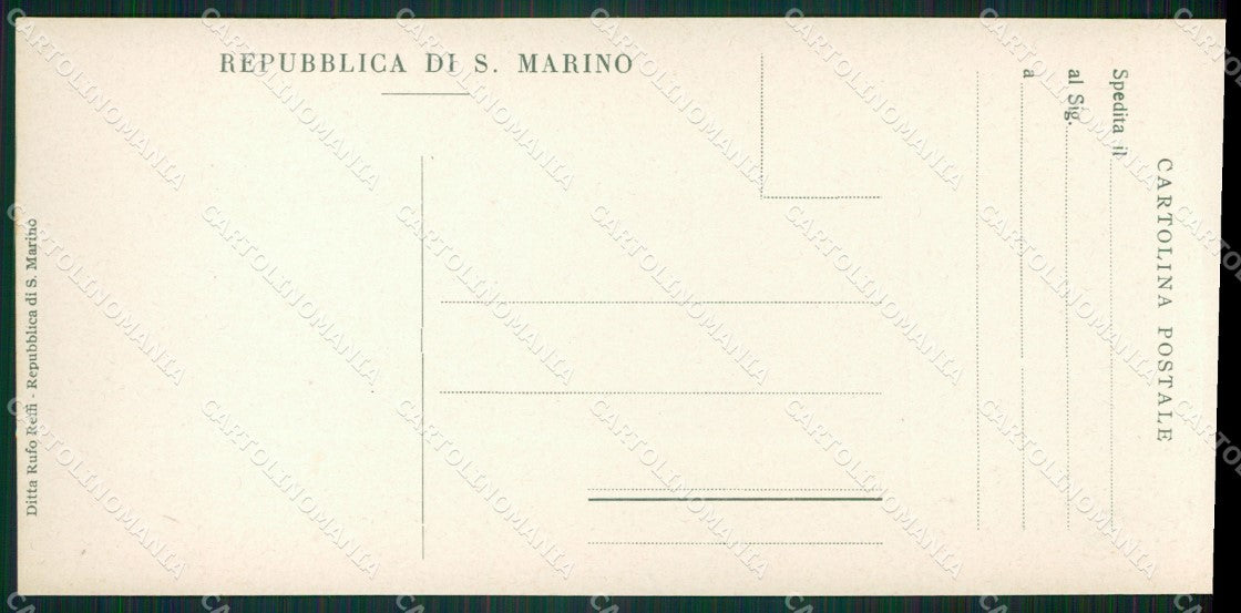 San Marino mini cartolina e cartolina MQ5737 – retro