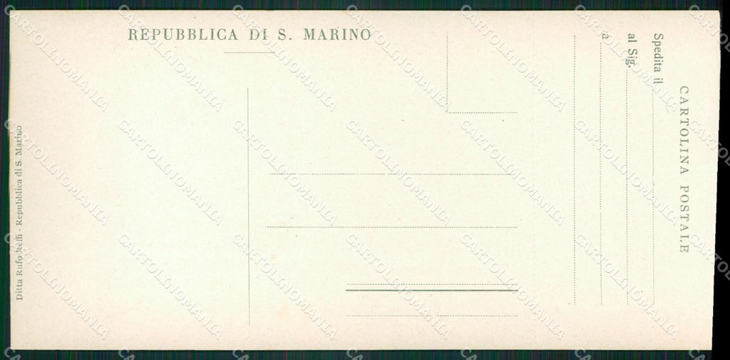 San Marino Collegio Belluzzi mini cartolina e cartolina MQ5740 – retro