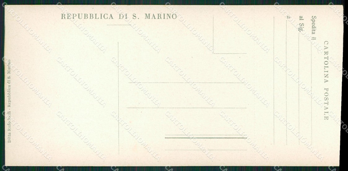 San Marino Collegio Belluzzi mini cartolina e cartolina MQ5740 – retro