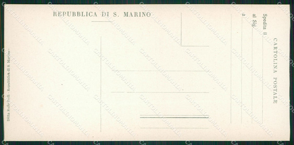 San Marino mini cartolina e cartolina MQ5741 – retro