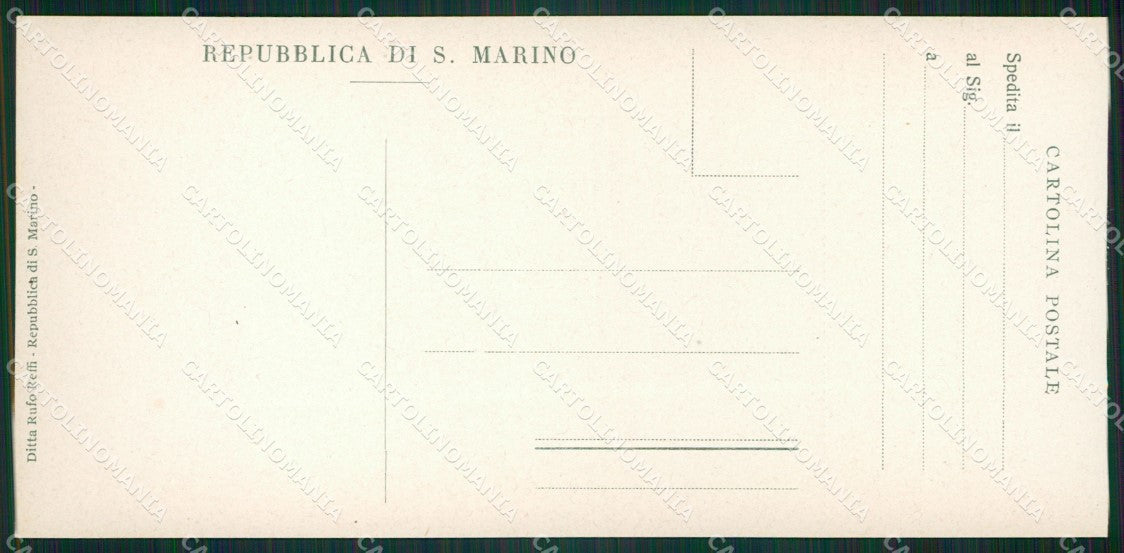 San Marino mini cartolina e cartolina MQ5741 – retro