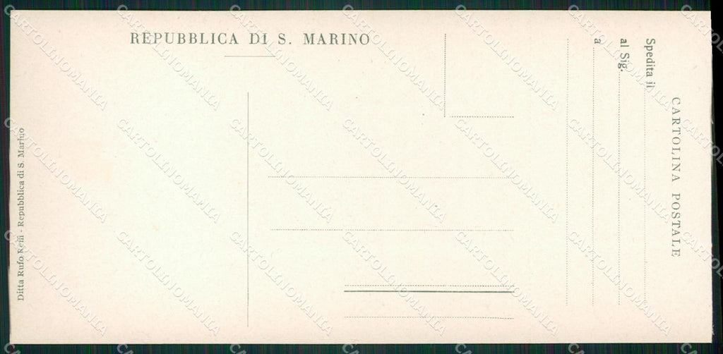 San Marino mini cartolina e cartolina MQ5743 – retro