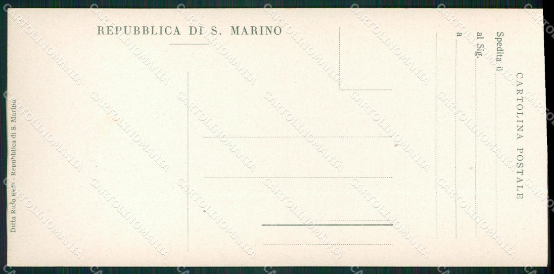 San Marino mini cartolina e cartolina MQ5744 – retro