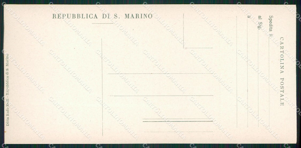 San Marino mini cartolina e cartolina MQ5745 – retro