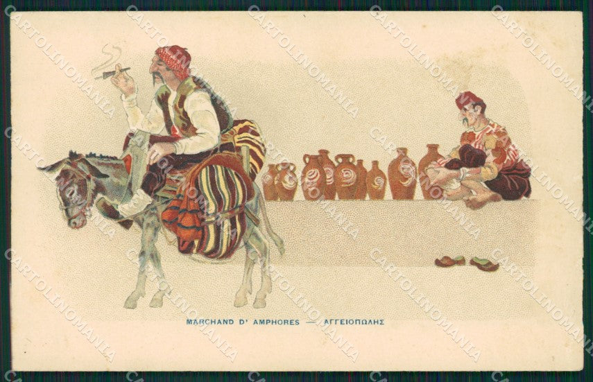 Grecia Greece Types Ethnic postcard cartolina MT0021 – fronte