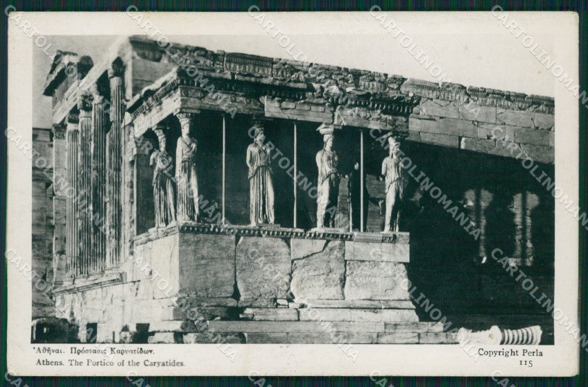 Grecia Greece Athens Real Photo postcard cartolina MT0058 – fronte