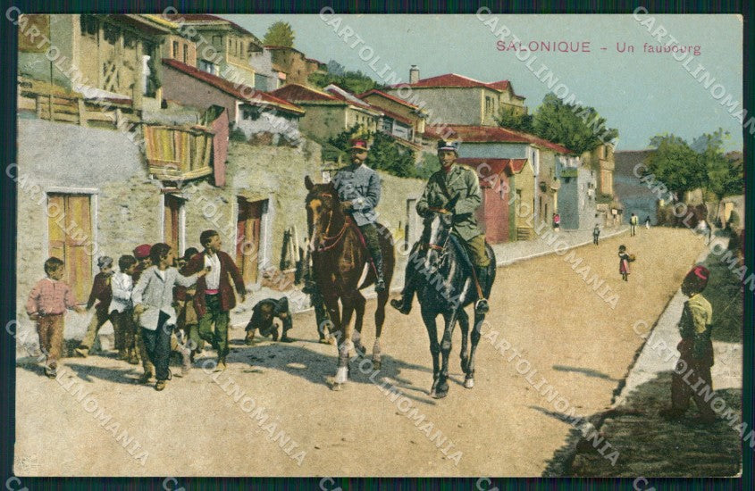 Grecia Greece Salonique Military postcard cartolina MT0081 – fronte