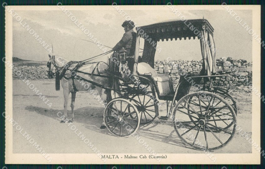 Malta Types Ethnic Horse postcard cartolina MT0111 – fronte