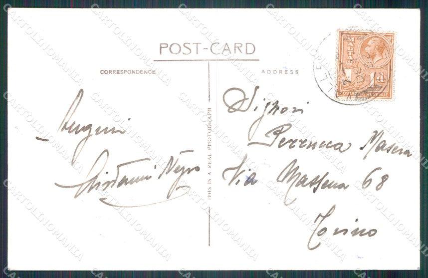 Malta Real Photo postcard cartolina MT0127 – retro