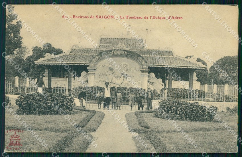 Vietnam Saigon CORNER CREASE postcard cartolina MT0235 – fronte