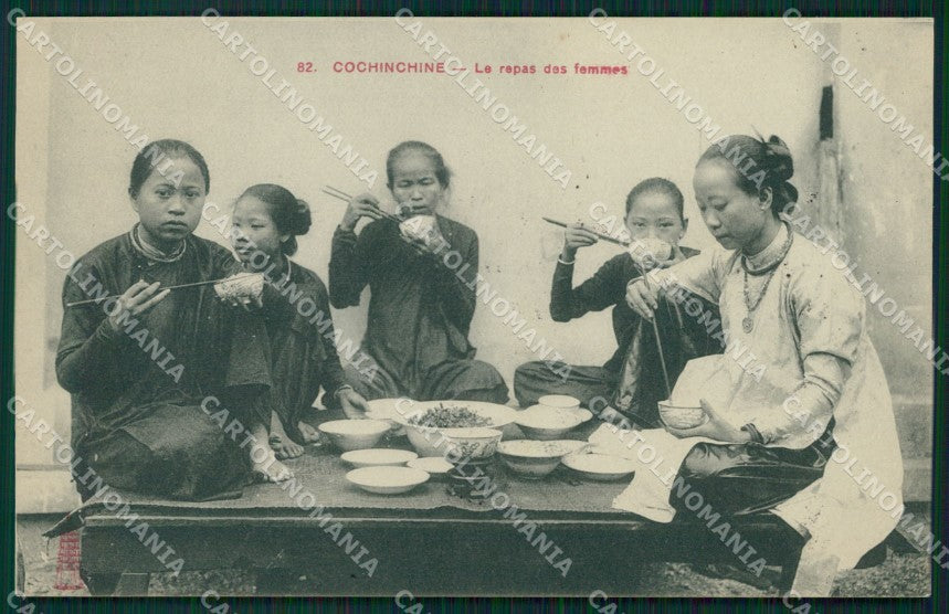 Vietnam Cochinchine Types Ethnic postcard cartolina MT0241 – fronte