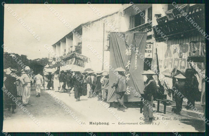 Vietnam Tonkin Haiphong Types Ethnic China postcard cartolina MT0243 – fronte