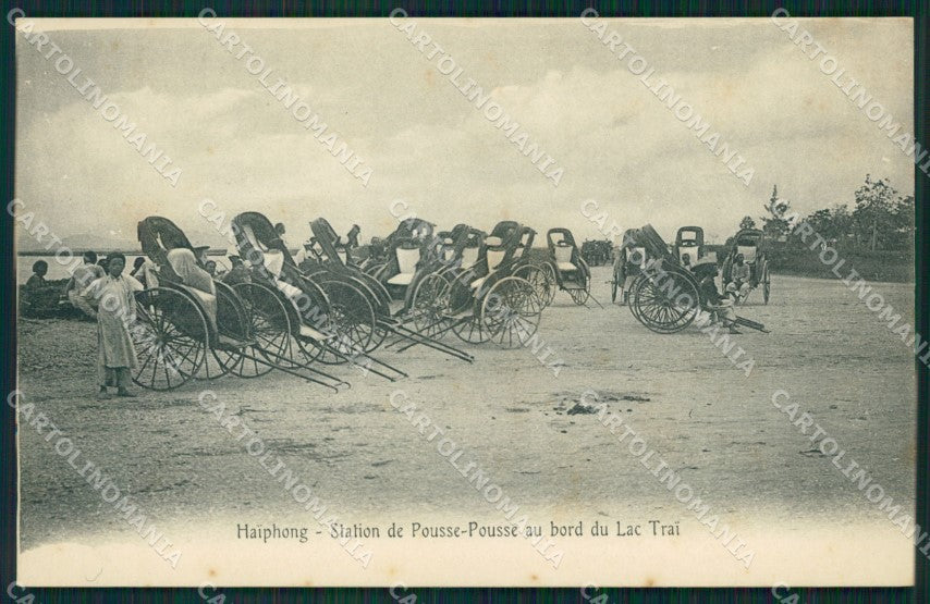 Vietnam Tonkin Haiphong Types Ethnic postcard cartolina MT0247 – fronte