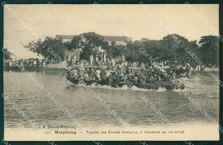 Vietnam Tonkin Haiphong Types Ethnic postcard cartolina MT0249 – fronte