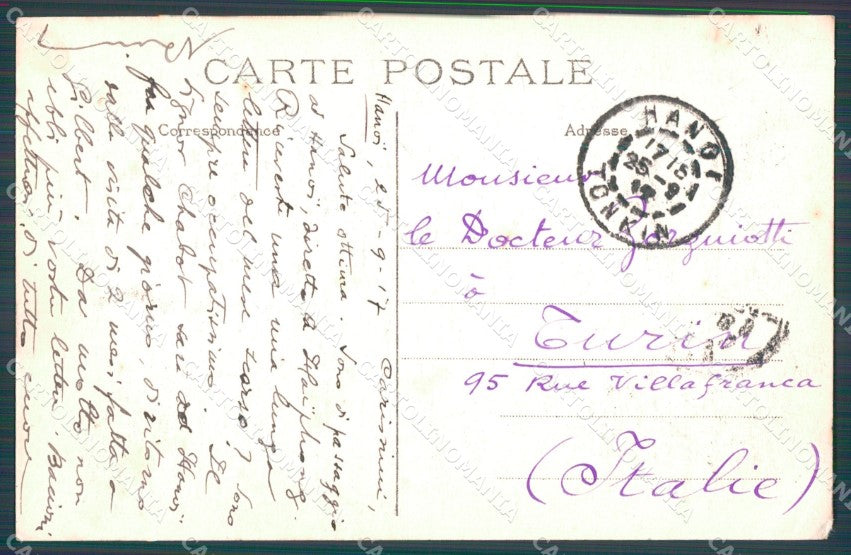Vietnam Tonkin Hanoi Types Ethnic postcard cartolina MT0260 – retro