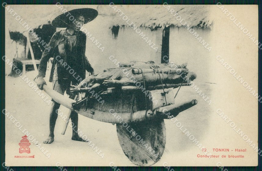 Vietnam Tonkin Hanoi Types Ethnic postcard cartolina MT0261 – fronte