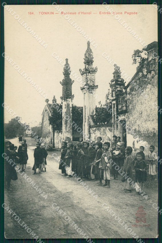 Vietnam Tonkin Hanoi Types Ethnic postcard cartolina MT0264 – fronte
