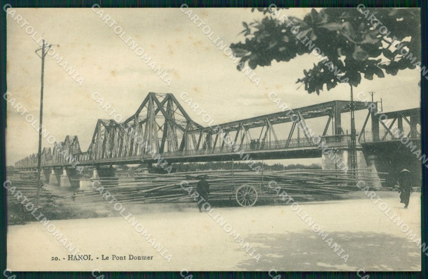 Vietnam Tonkin Hanoi postcard cartolina MT0265 – fronte