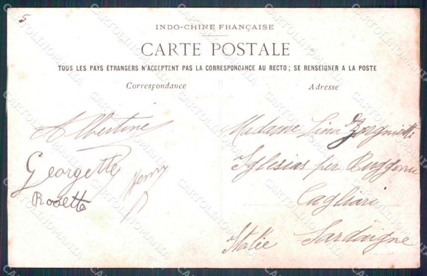 Vietnam Tonkin postcard cartolina MT0268 – retro