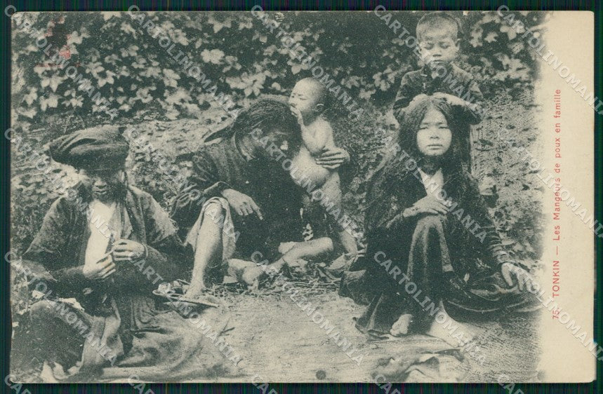 Vietnam Tonkin Types Ethnic postcard cartolina MT0272 – fronte