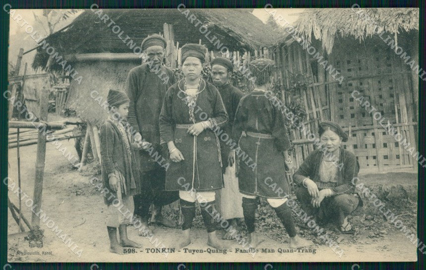 Vietnam Tonkin Tuyen Quang Types Ethnic postcard cartolina MT0276 – fronte