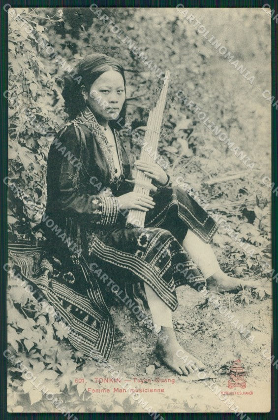 Vietnam Tonkin Tuyen Quang Types Ethnic postcard cartolina MT0277 – fronte