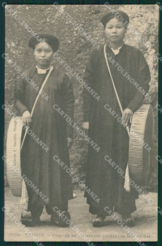 Vietnam Tonkin Types Ethnic postcard cartolina MT0283 – fronte