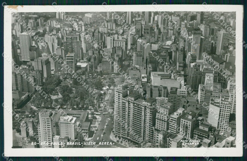 Brasile Brazil Sao Paulo Real Photo postcard cartolina MT0375 – fronte