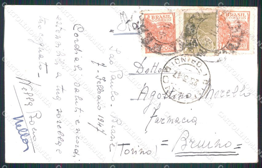 Brasile Brazil Sao Paulo Real Photo postcard cartolina MT0376 – retro