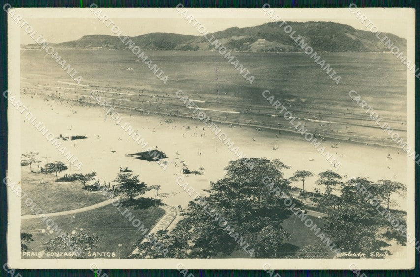 Brasile Brazil Santos Real Photo postcard cartolina MT0380 – fronte