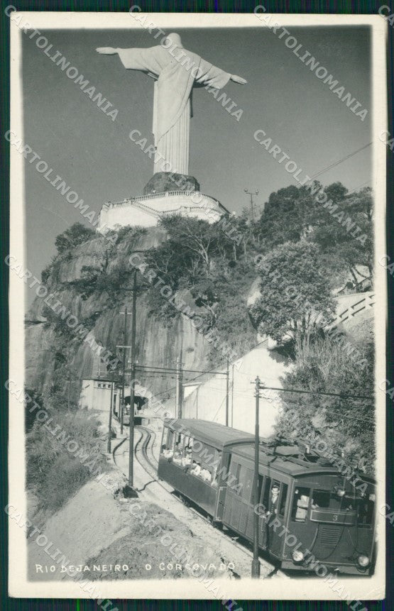 Brasile Brazil Rio de Janeiro Tramway Real Photo postcard cartolina MT0384 – fronte