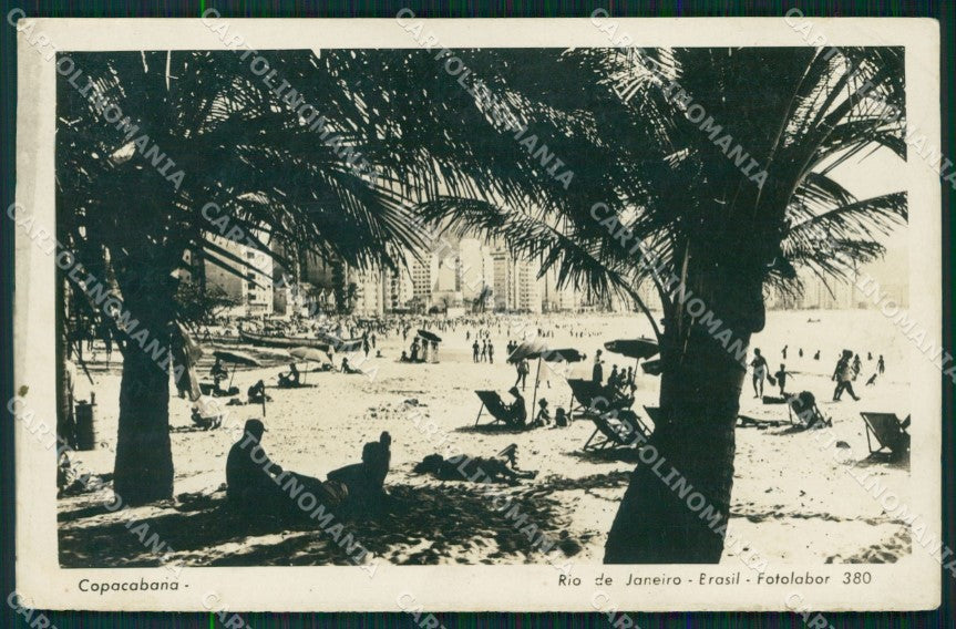 Brasile Brazil Rio de Janeiro Copacabana Real Photo postcard cartolina MT0388 – fronte
