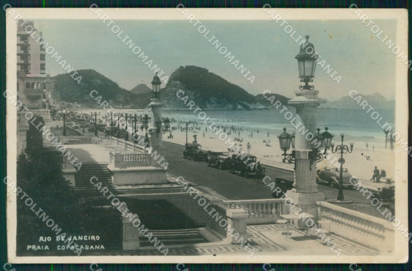 Brasile Brazil Rio de Janeiro Copacabana Real Photo postcard cartolina MT0390 – fronte
