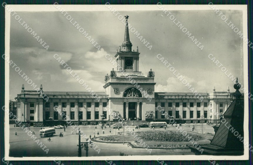 Russia Russian Stalingrad Station Real Photo postcard cartolina MT0416 – fronte