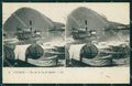 Svizzera Lugano Battello Stereoview postcard cartolina MT0581 – fronte