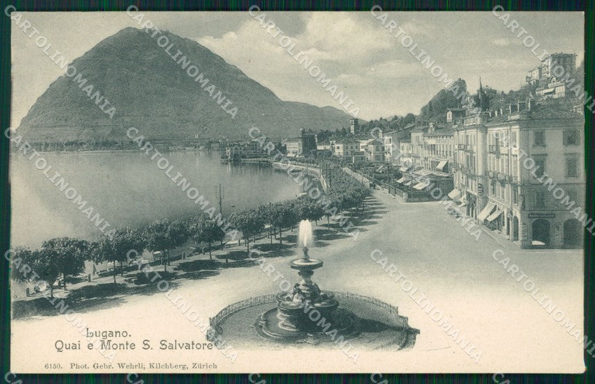 Svizzera Lugano Monte San Salvatore postcard cartolina MT0596 – fronte