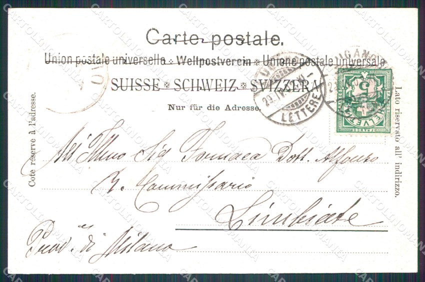 Svizzera Lugano postcard cartolina MT0604 – retro
