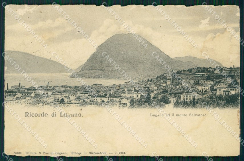 Svizzera Lugano ABRASA postcard cartolina MT0605 – fronte