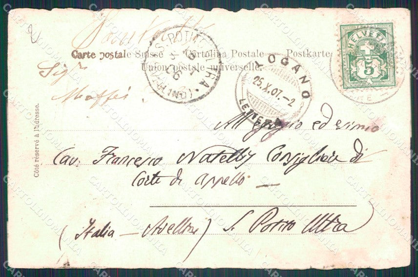 Svizzera Lugano ABRASA postcard cartolina MT0605 – retro