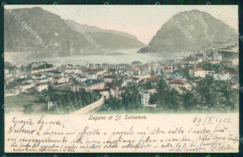 Svizzera Lugano postcard cartolina MT0606 – fronte