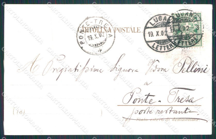 Svizzera Lugano postcard cartolina MT0606 – retro