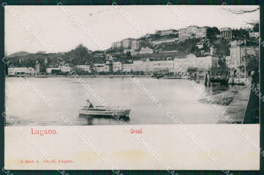 Svizzera Lugano Rilievo postcard cartolina MT0616 – fronte