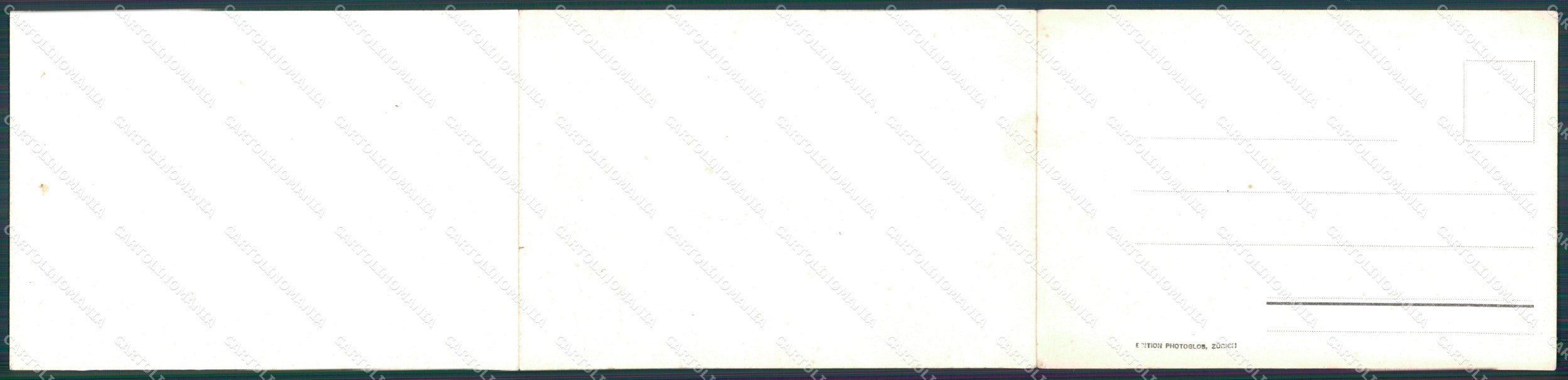 Svizzera Lugano Panoramica Tripla STRAPPINO postcard cartolina MT0618 – retro