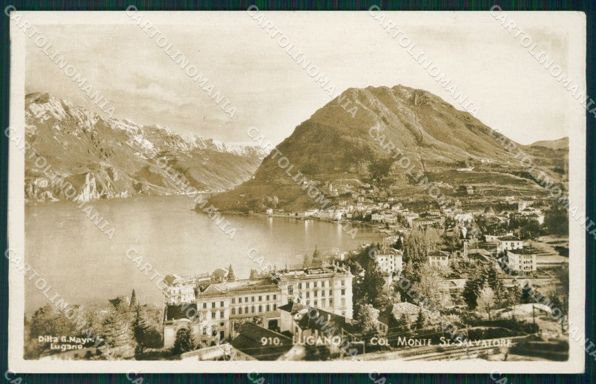 Svizzera Lugano Foto postcard cartolina MT0625 – fronte