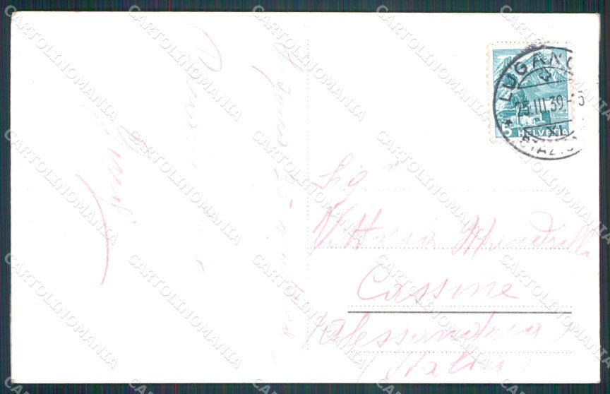 Svizzera Lugano Foto postcard cartolina MT0625 – retro
