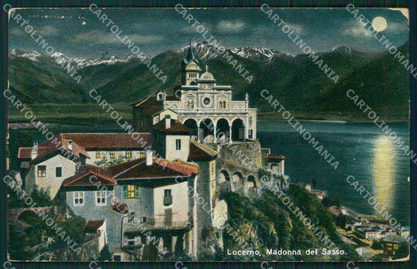 Svizzera Locarno Madonna del Sasso postcard cartolina MT0635 – fronte