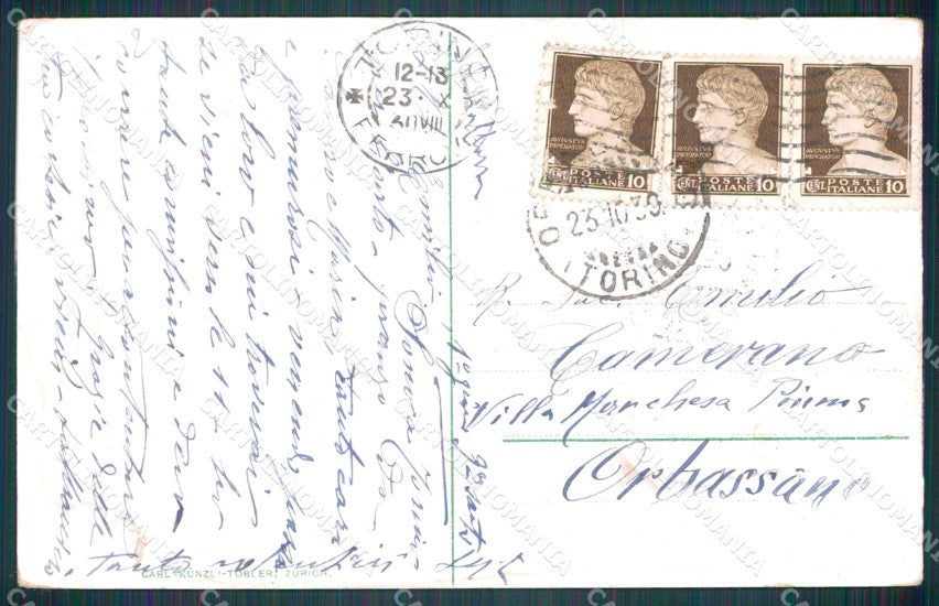 Svizzera Locarno Madonna del Sasso postcard cartolina MT0635 – retro