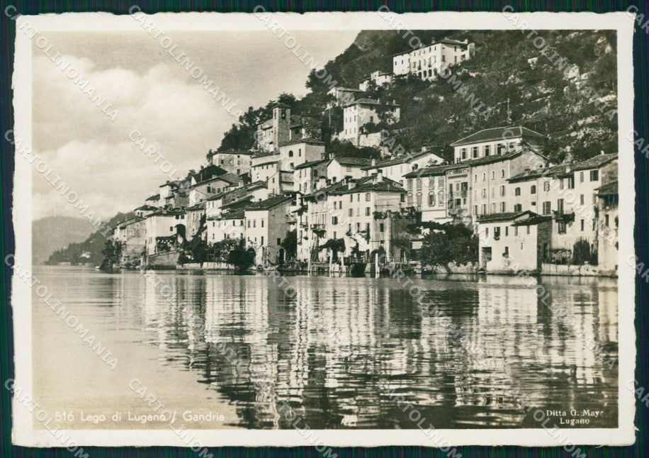 Svizzera Gandria FG Foto postcard cartolina MT0641 – fronte